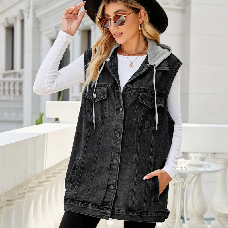 Claremont Sleeveless Denim Jacket