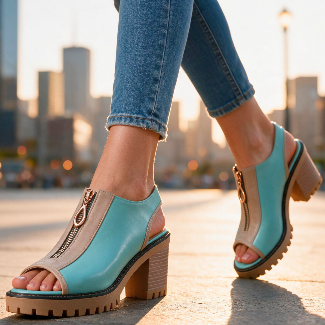 Carmella Zip Heels