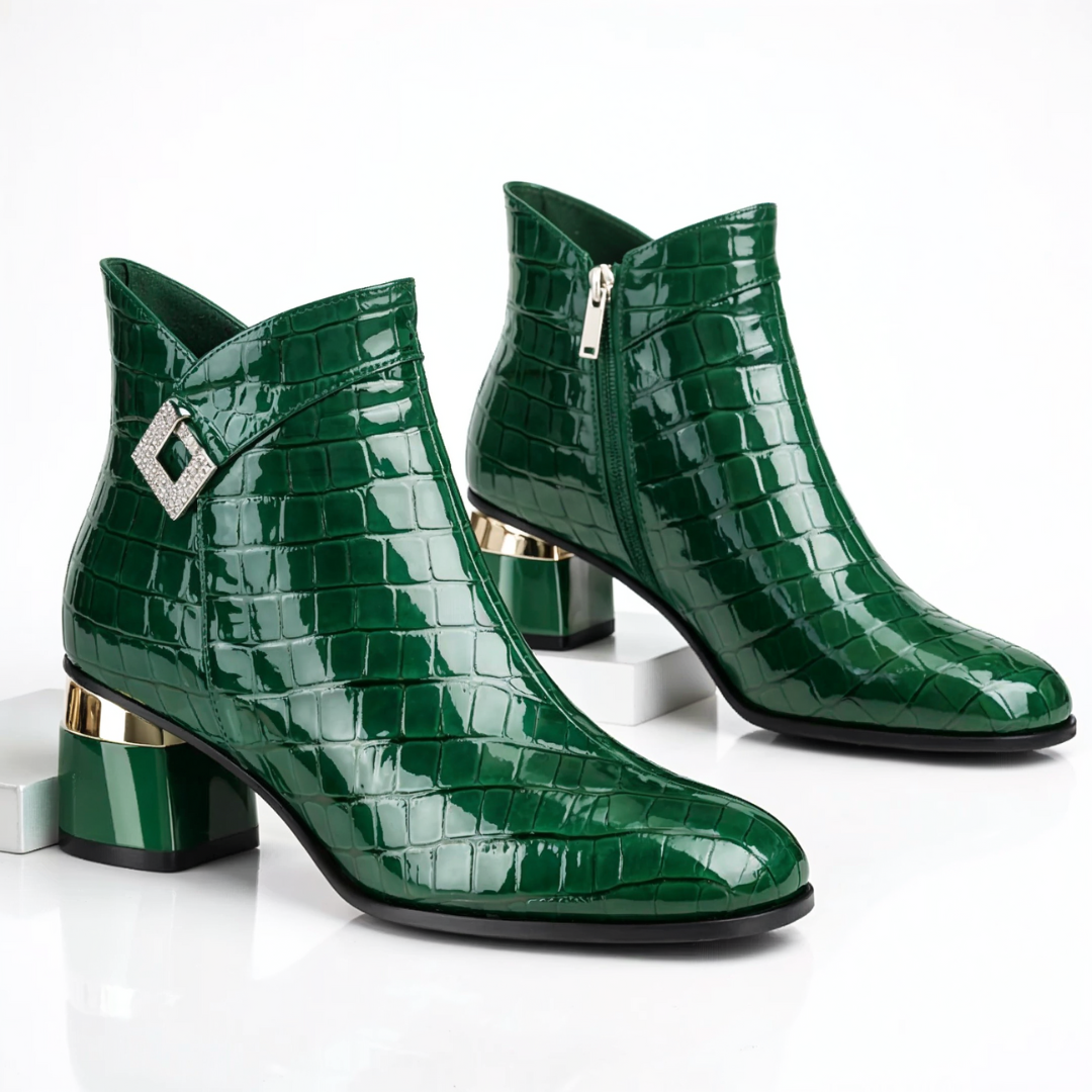 Sofia Rae Gator Ankle Boots