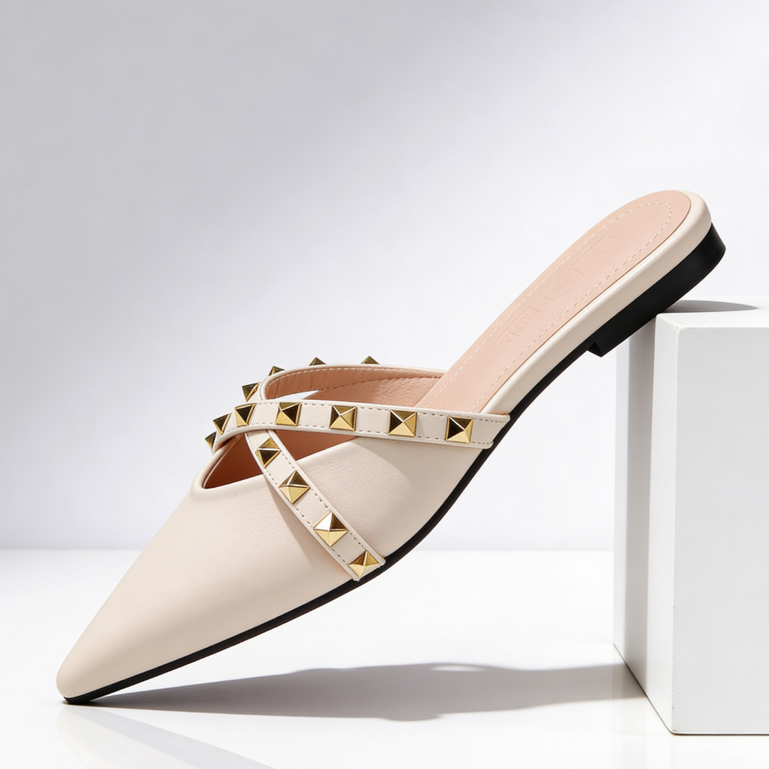 Odessa Crossover Studded Sandals
