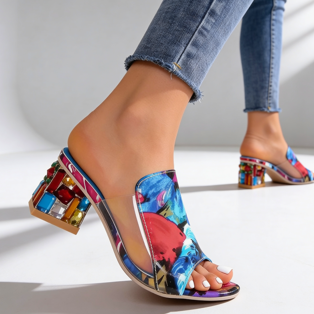 Odessa Jewel Heel Slides