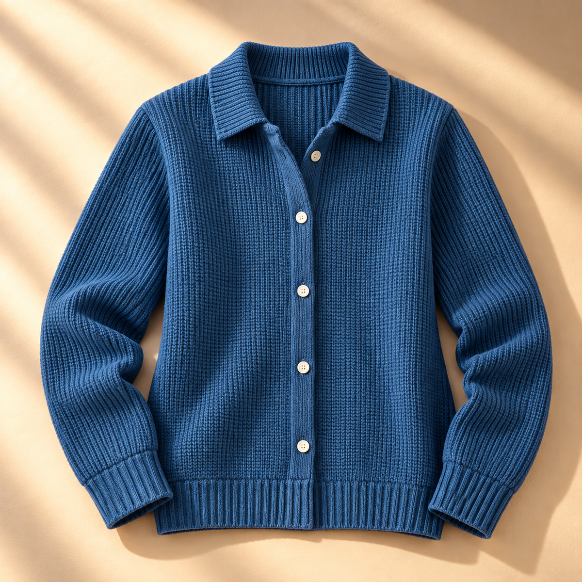 Carmella Collared Waffle Knit
