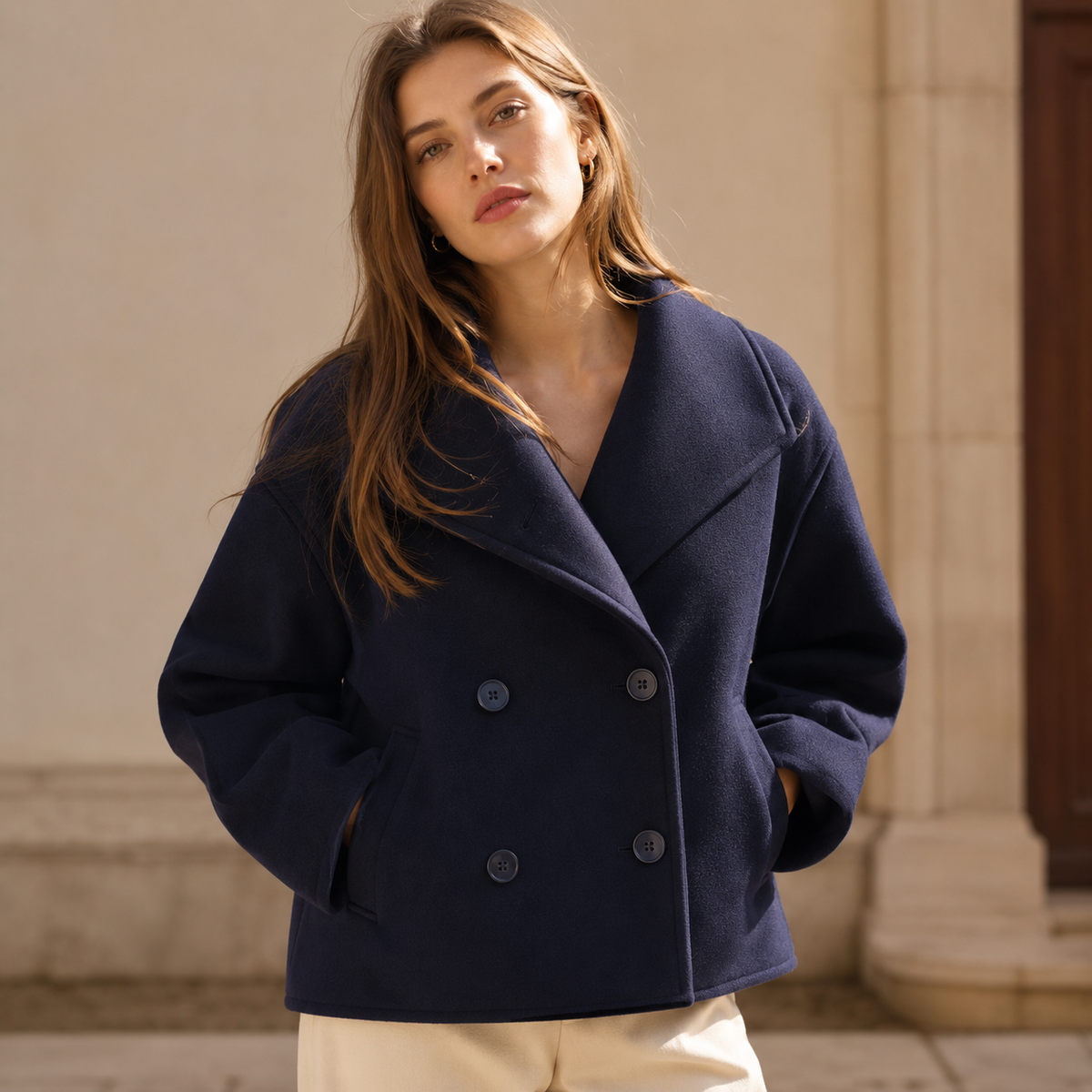 Delevigne Crop Coat