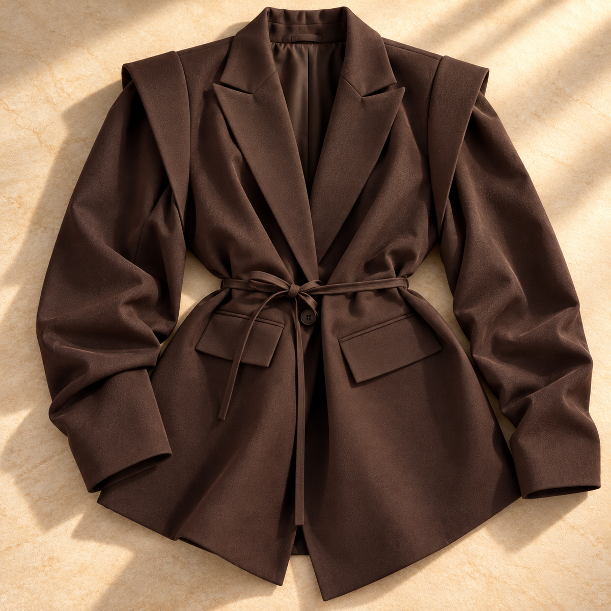 Madeline Layered-Shoulder Blazer