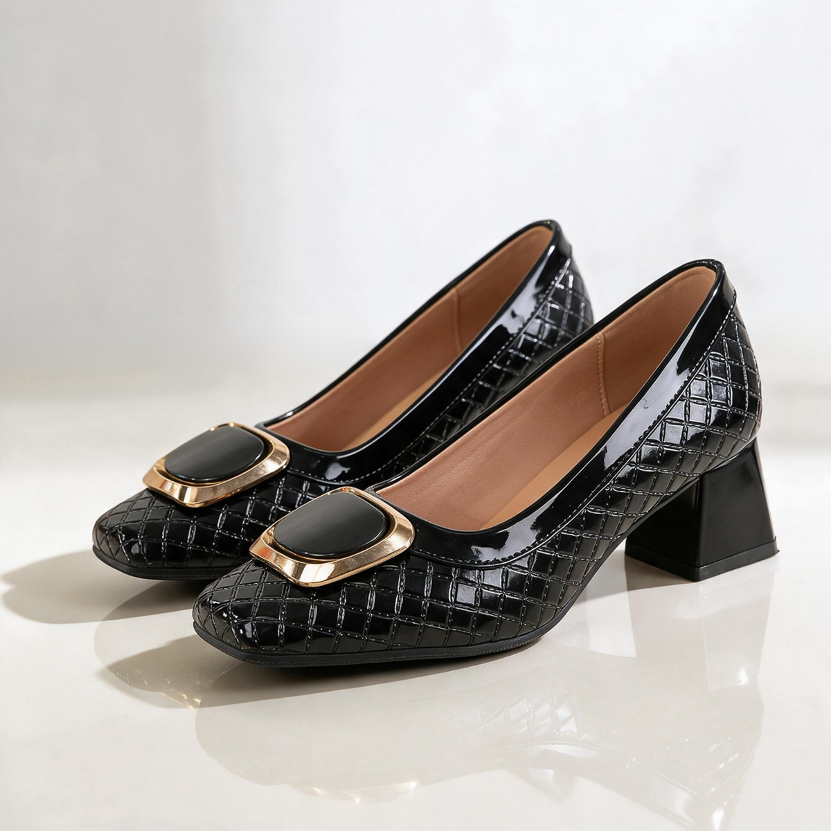 Caroline Lattice Heels