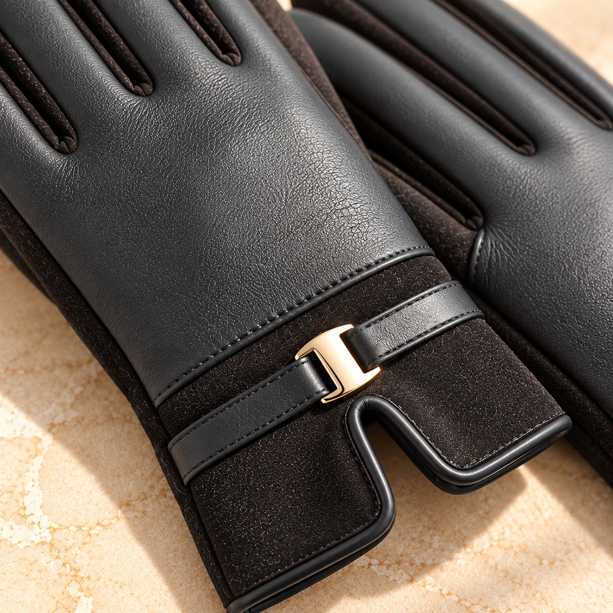 Elena Belted Cuff Gloves