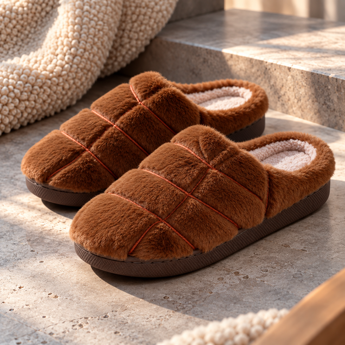 Bianca Sherpa Slippers