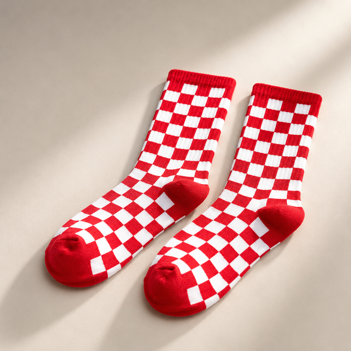 Checkboard Crew Socks