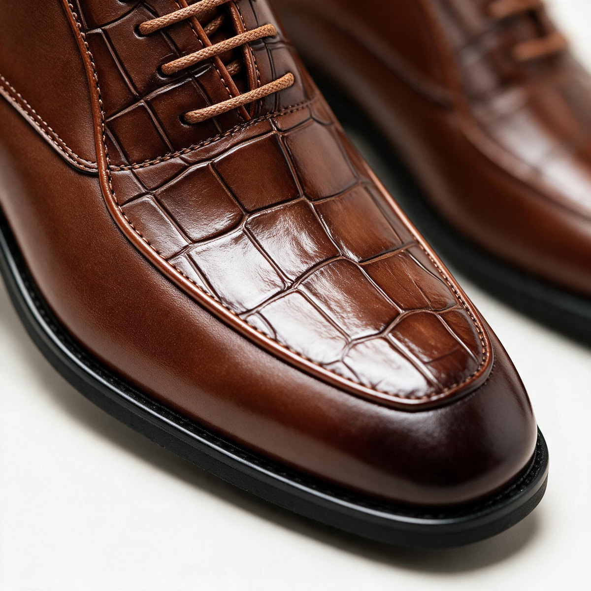 Hutton Croc Dress Shoes