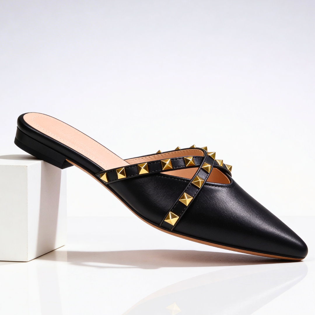Odessa Crossover Studded Sandals