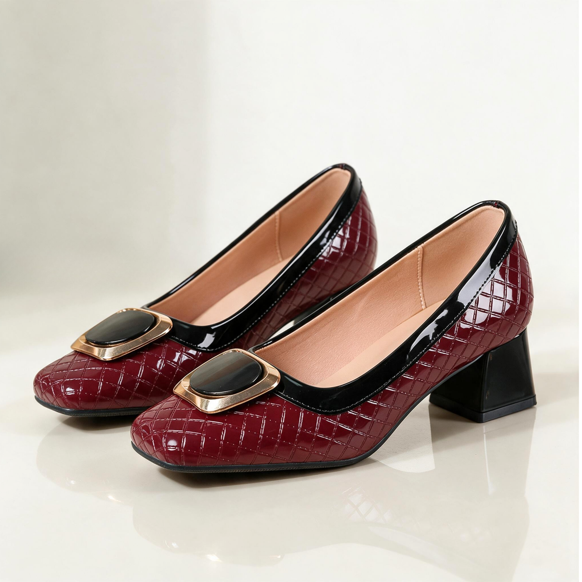 Caroline Lattice Heels