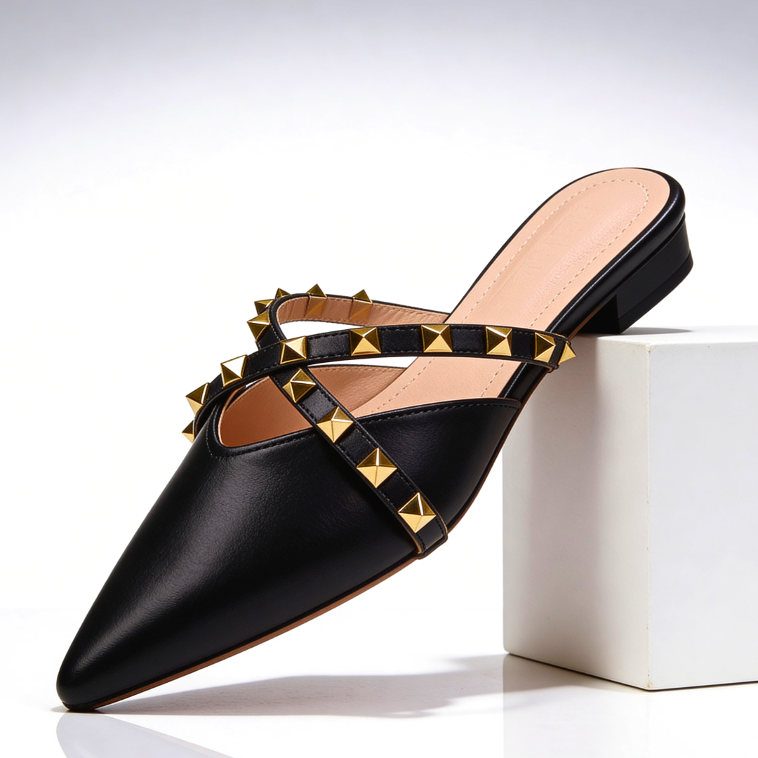 Odessa Crossover Studded Sandals