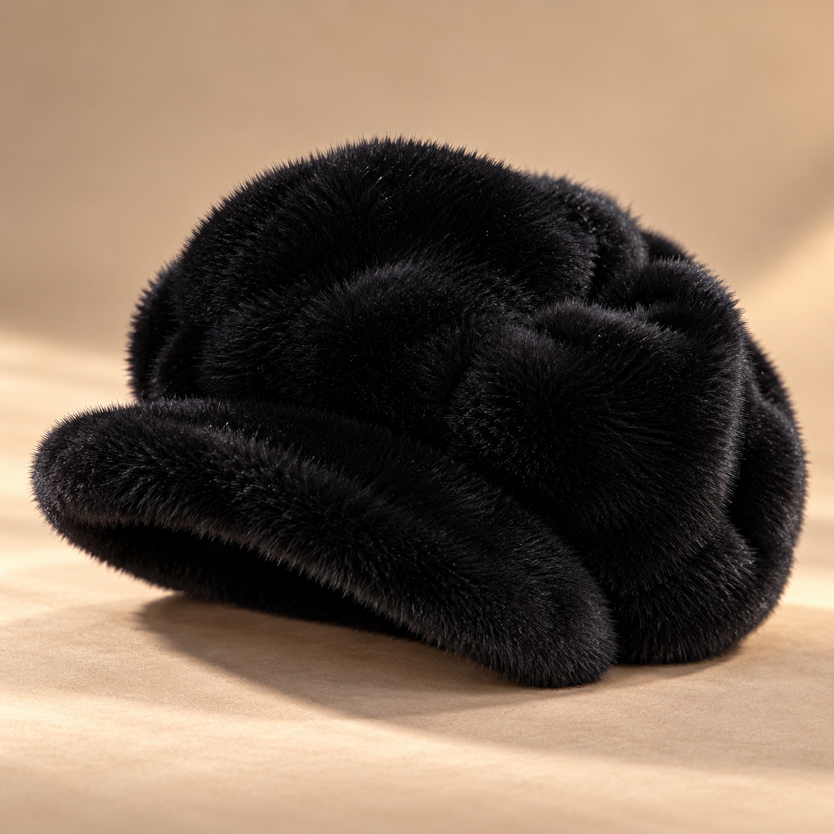 Bianca Plush Newsboy Cap