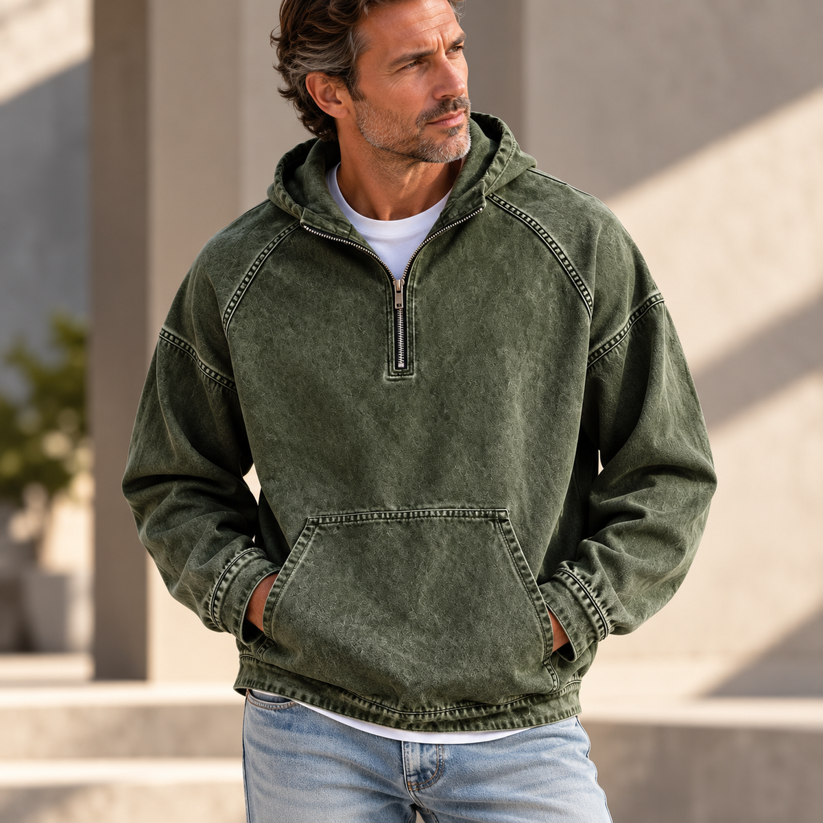 Jackson Washed Zip Hoodie