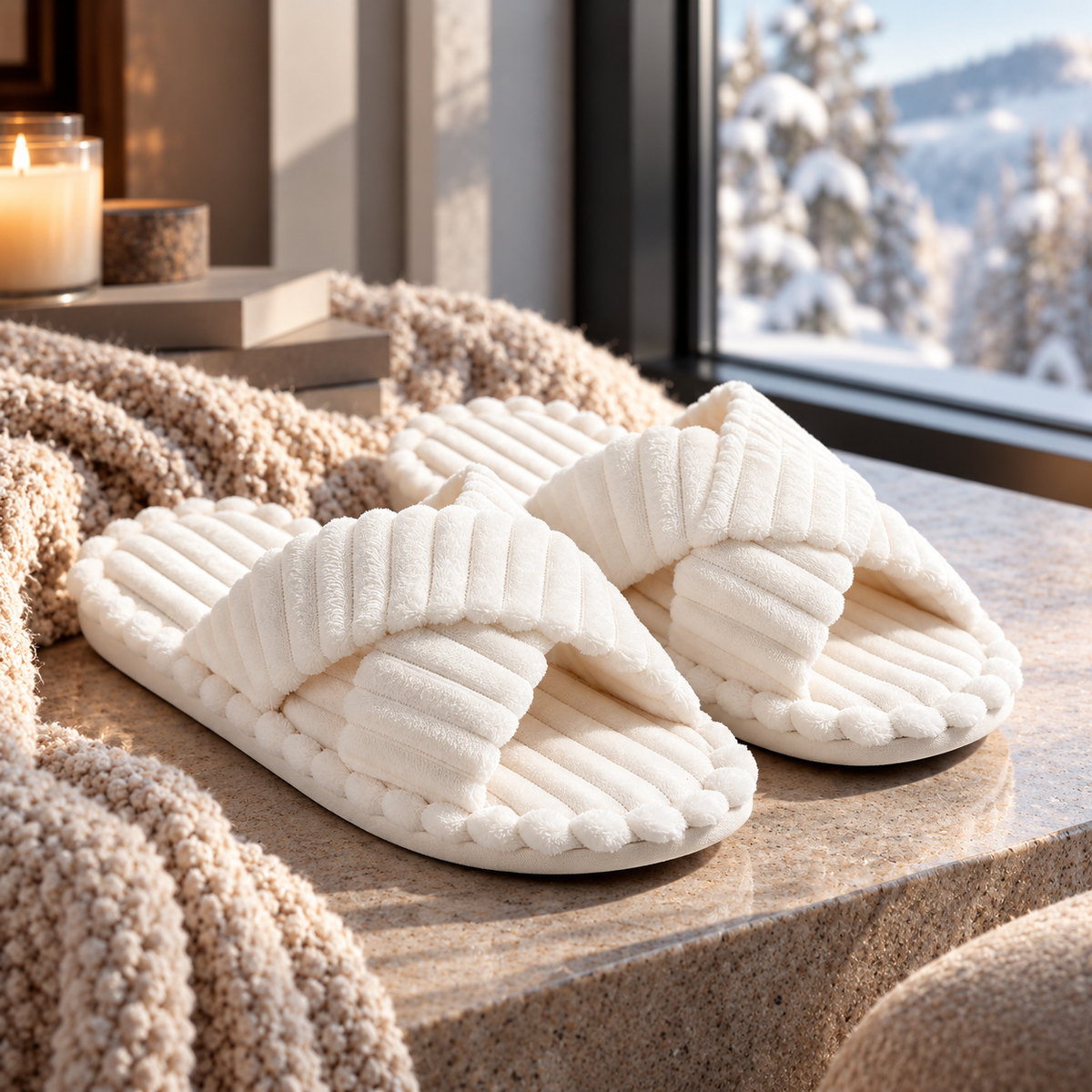Corra Plush Slippers