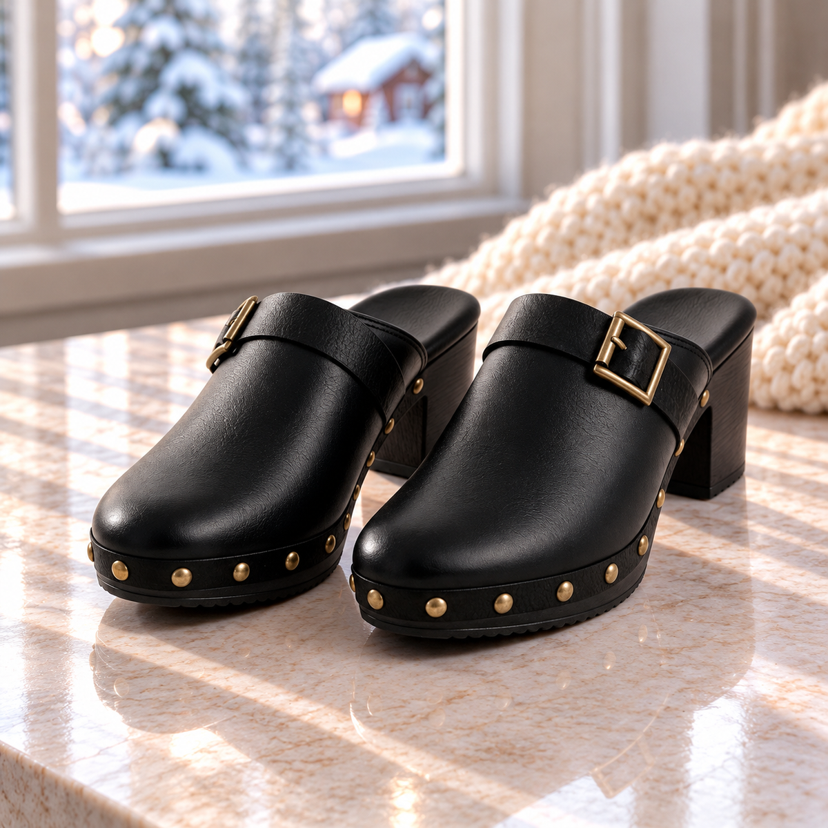 Audrey Closed-Toe Mules