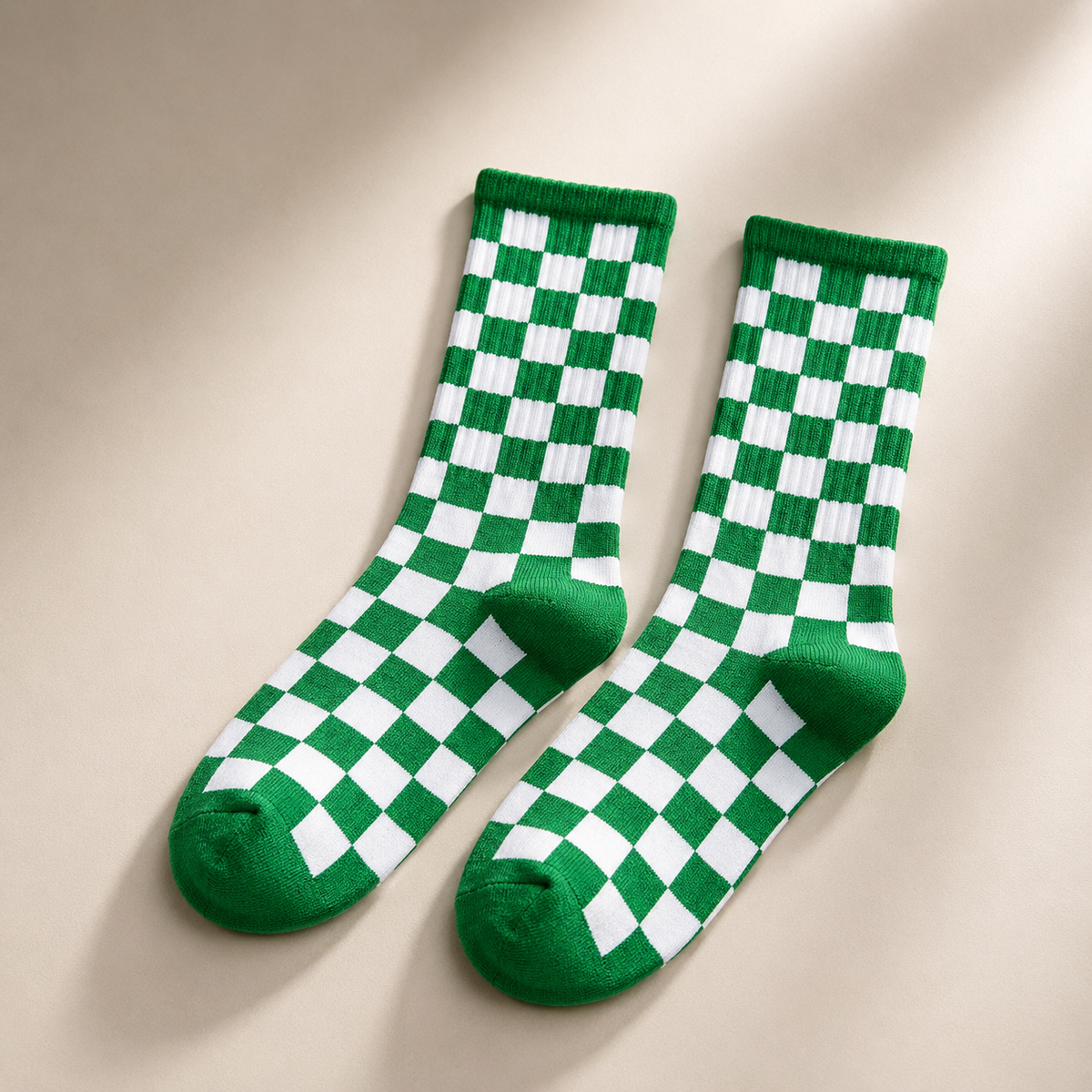 Checkboard Crew Socks