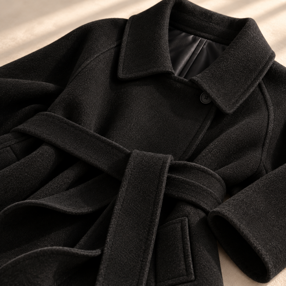 Margaux Belted Wool Coat