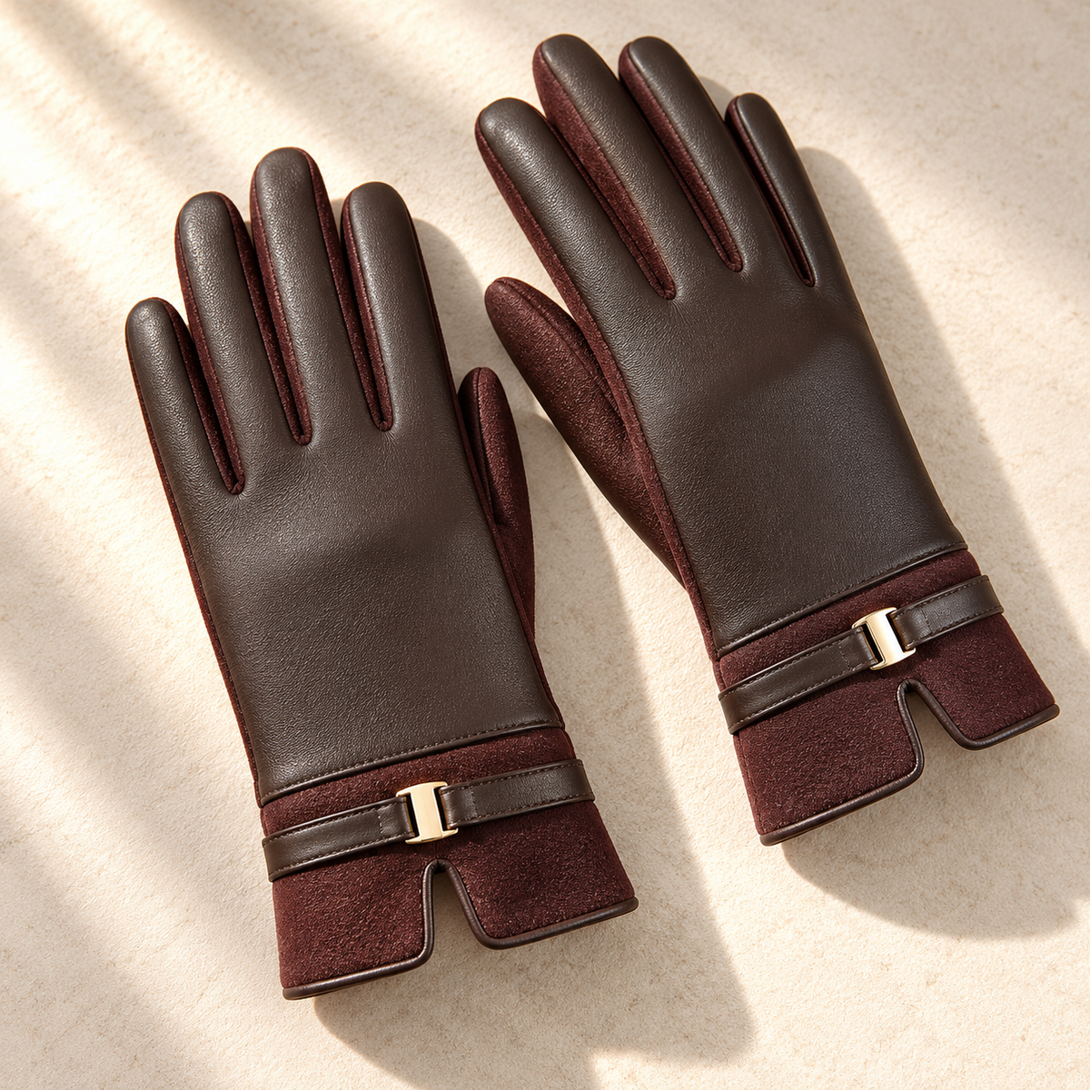 Elena Belted Cuff Gloves