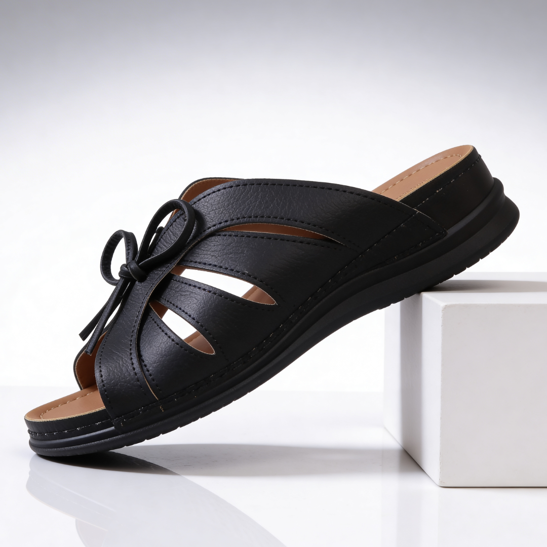 Odessa Cushioned Bow Sandals