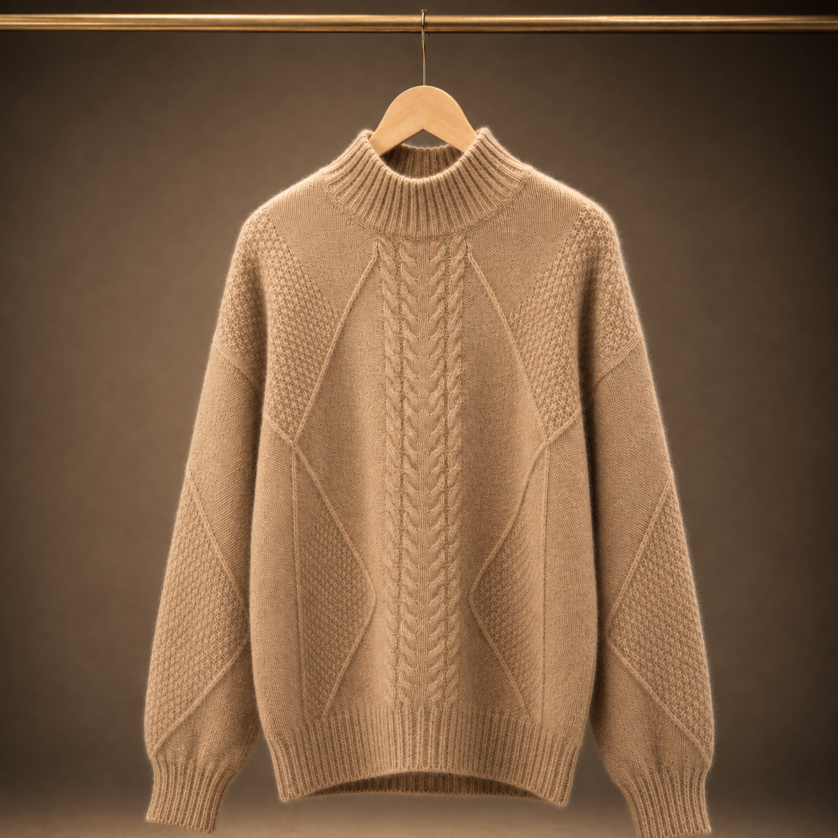 Annelise Mock-Neck Sweater