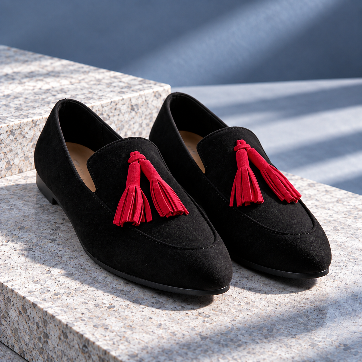 Samantha Leopard Tassel Loafers