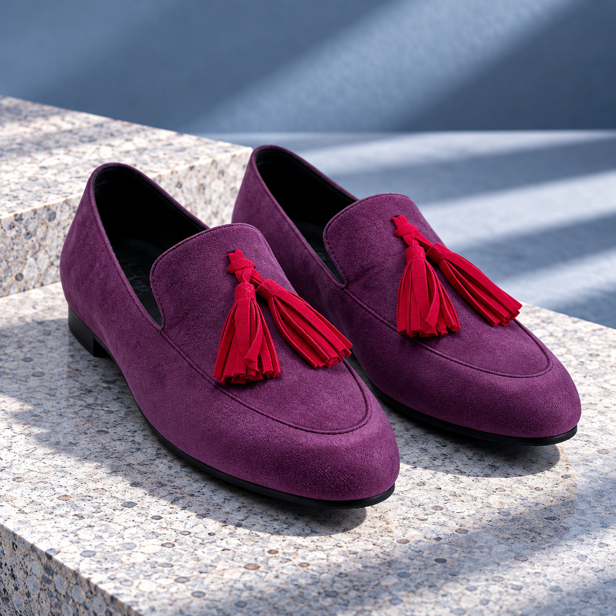 Samantha Leopard Tassel Loafers