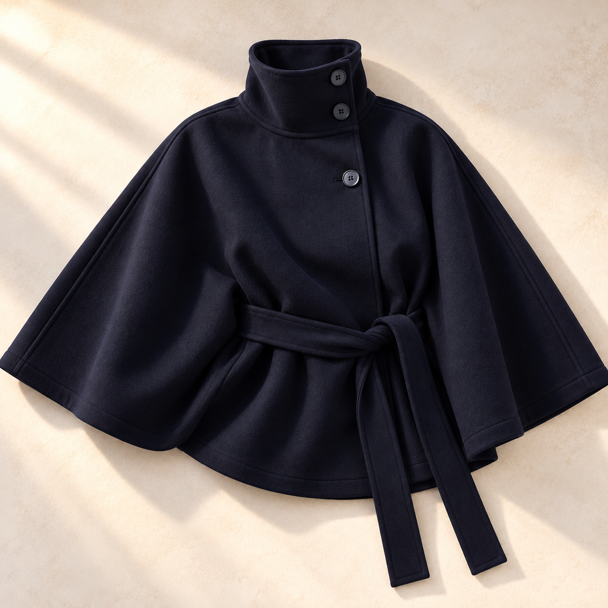 Elena Belted Cape Jacket