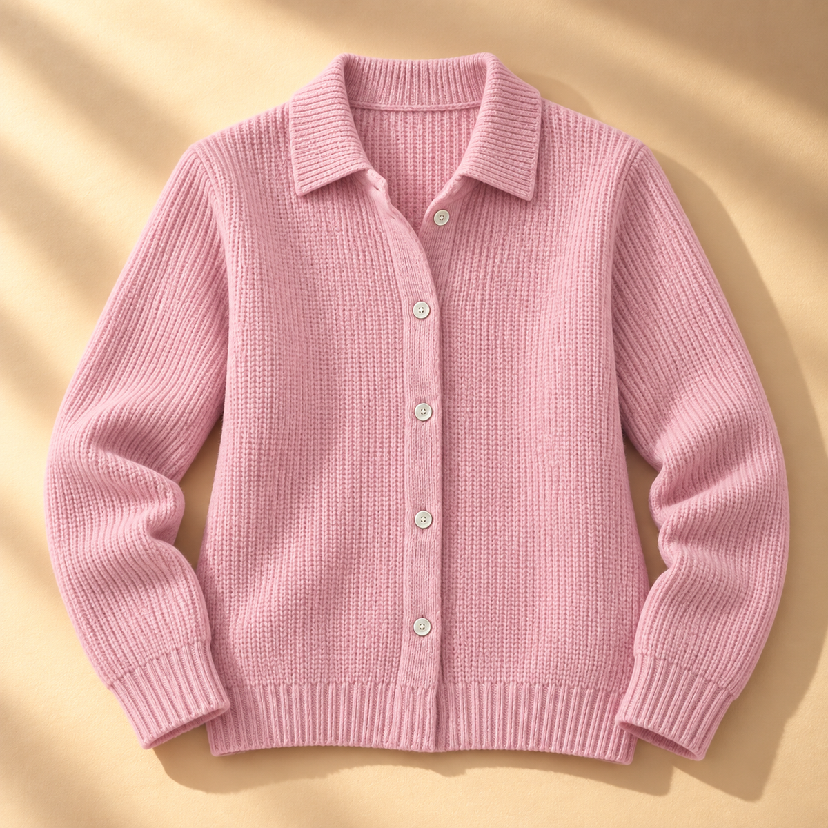 Carmella Collared Waffle Knit