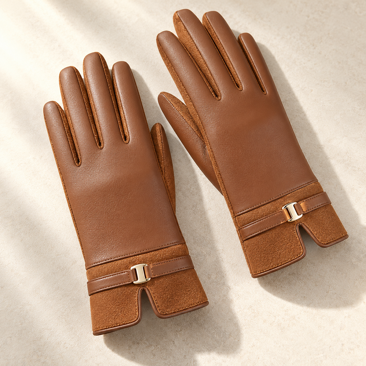 Elena Belted Cuff Gloves