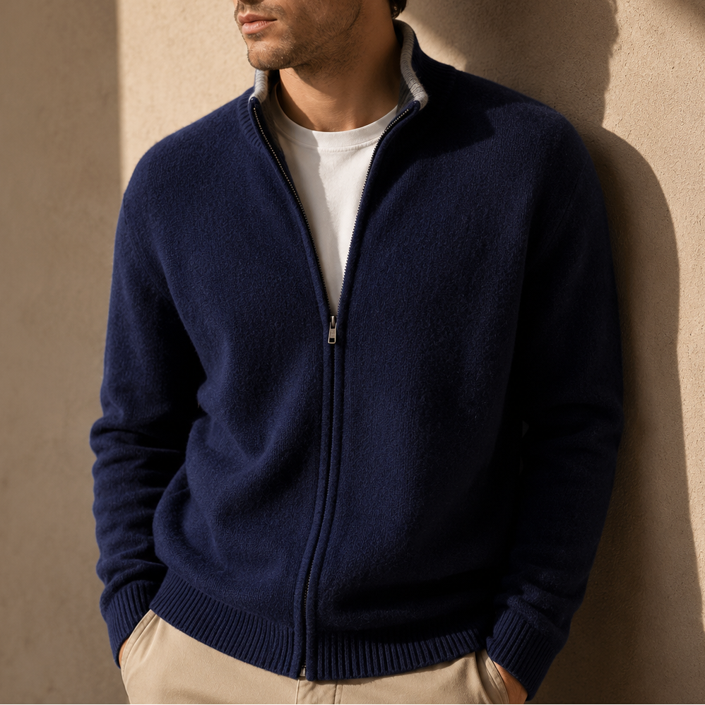 Jasper Brushed Knit Zip