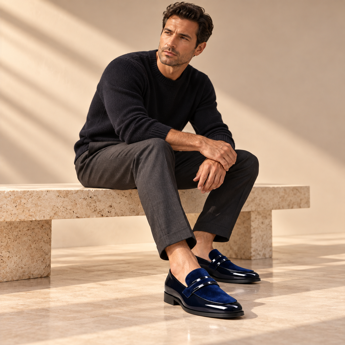 Carlos Velvet Lounge Loafers