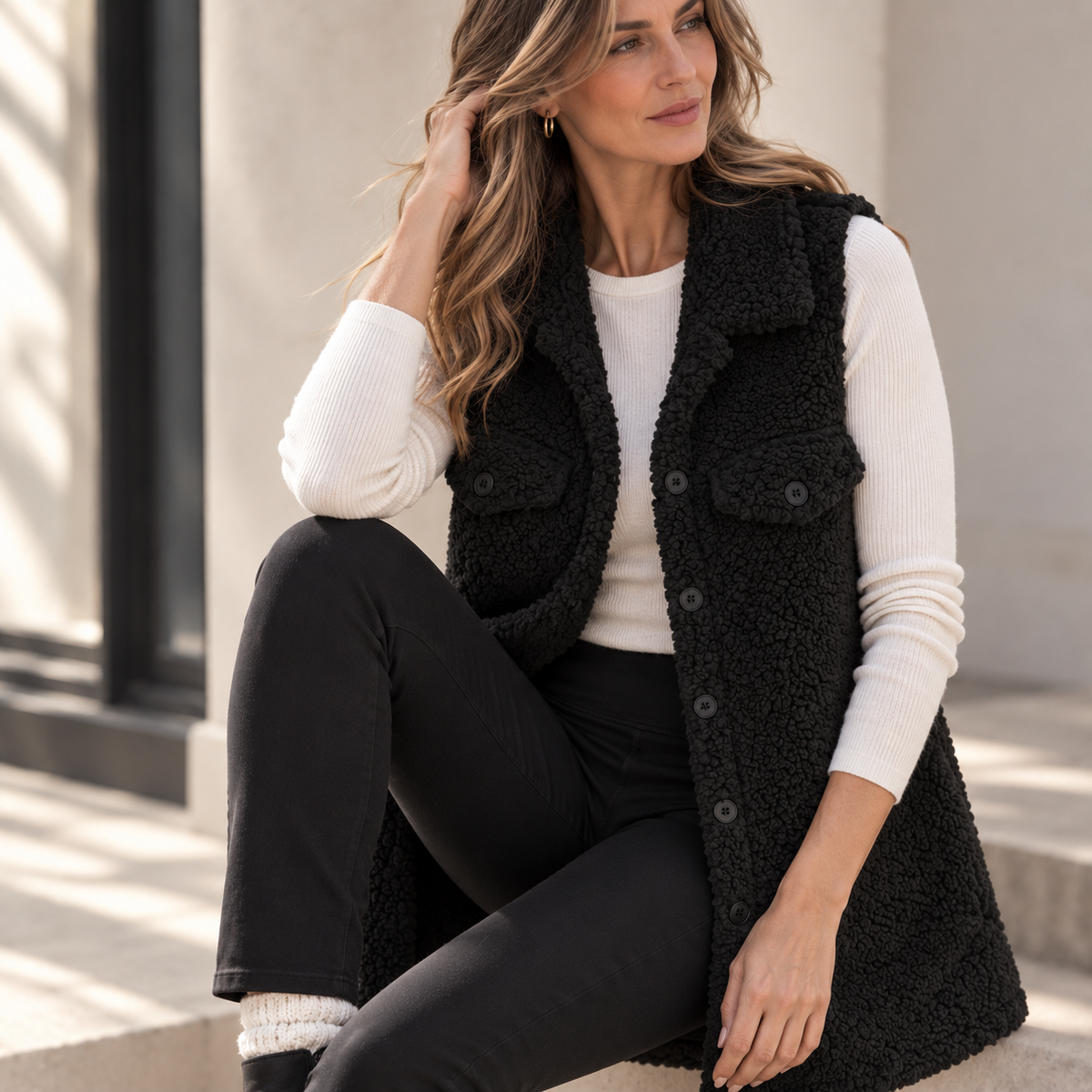 Francine Teddy Vest