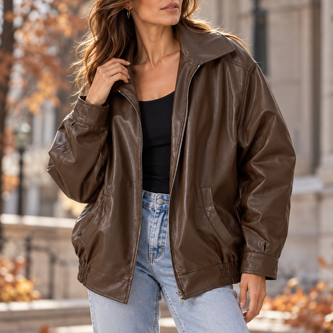 Francine Oversized Bomber Jacket