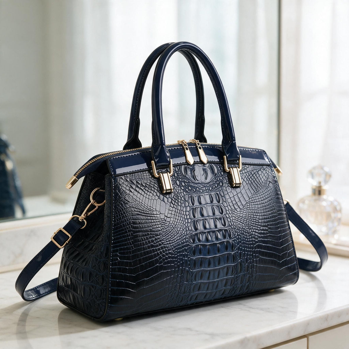 The Carlissa Croc Handbag