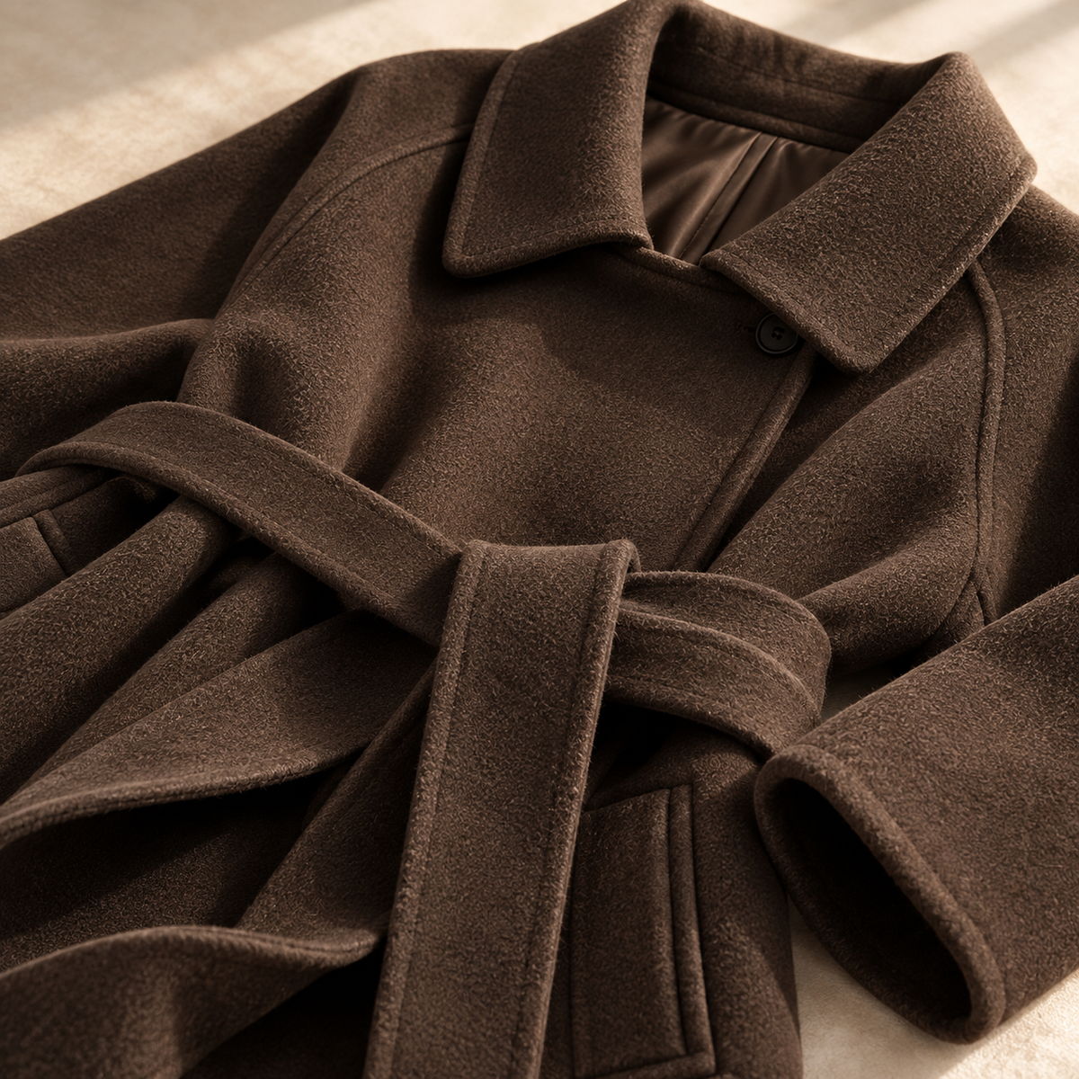 Margaux Belted Wool Coat