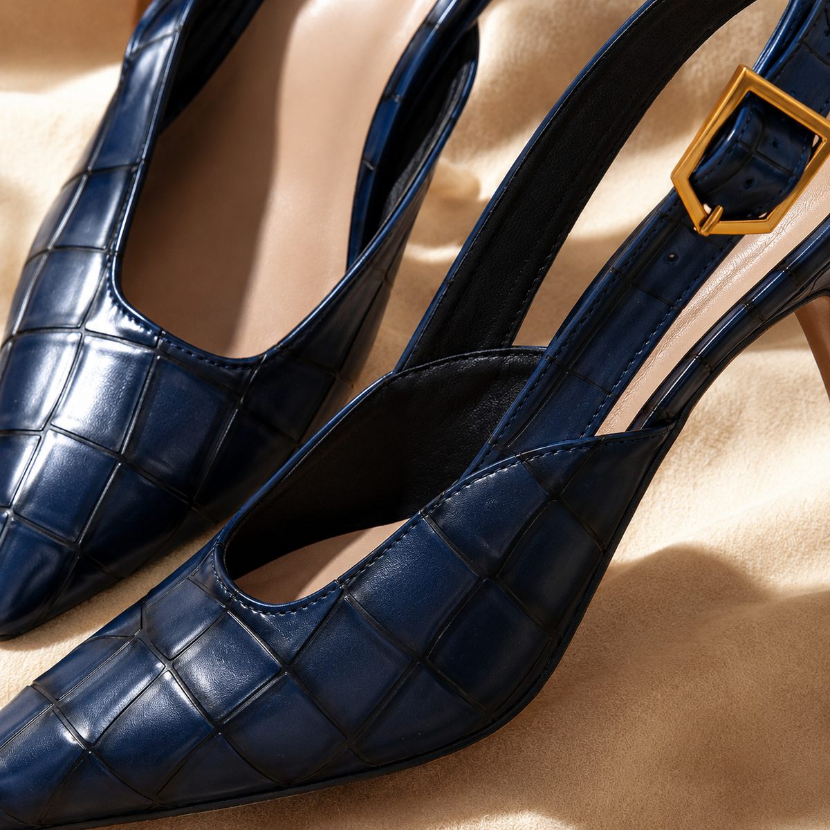Leila Slingback Kitten Heels