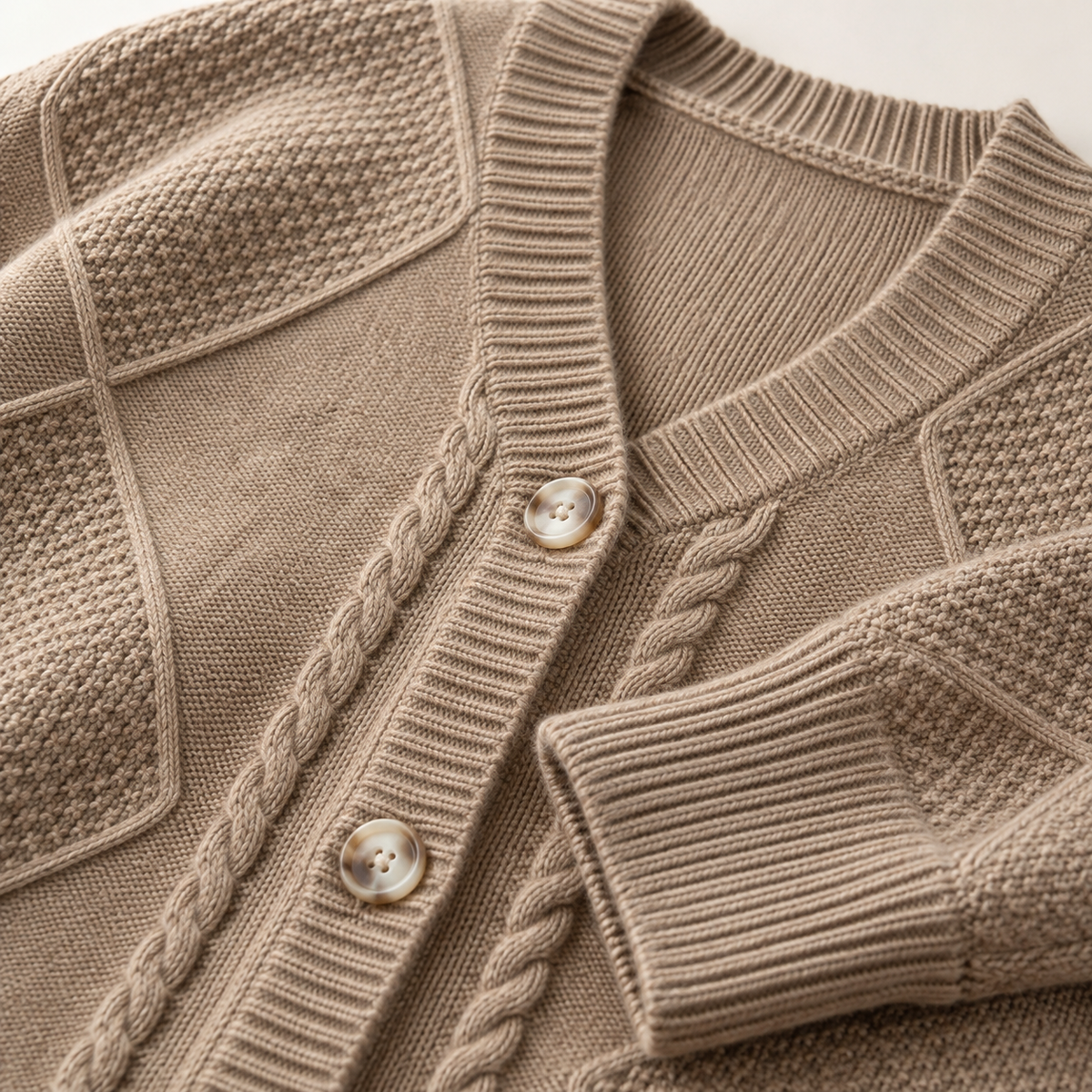 Francine Cable Button Cardigan