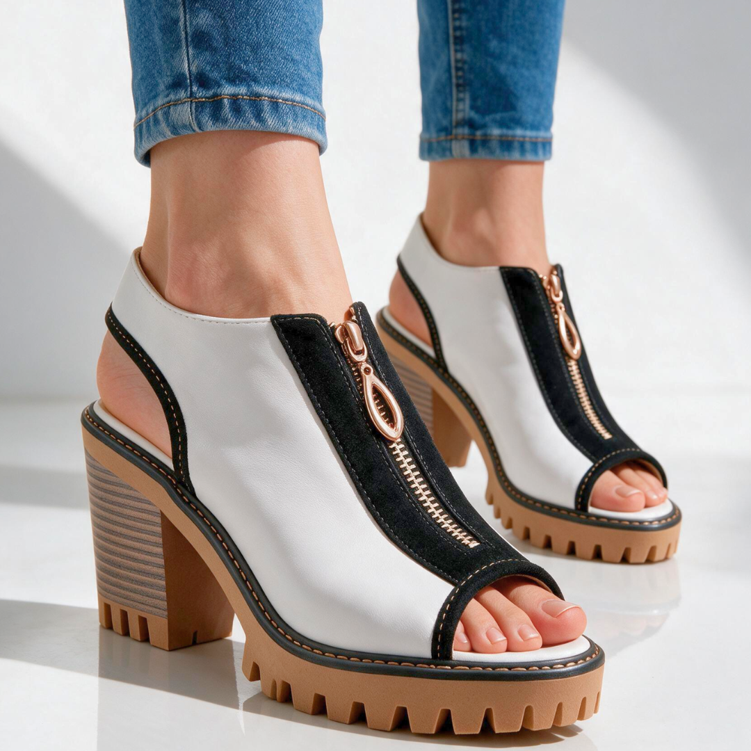 Carmella Zip Heels