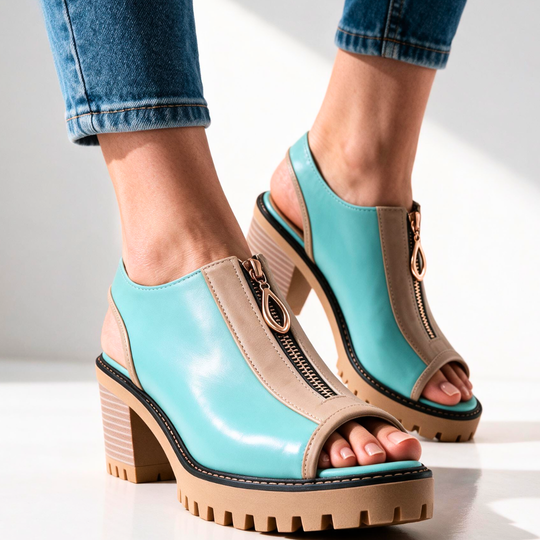 Carmella Zip Heels