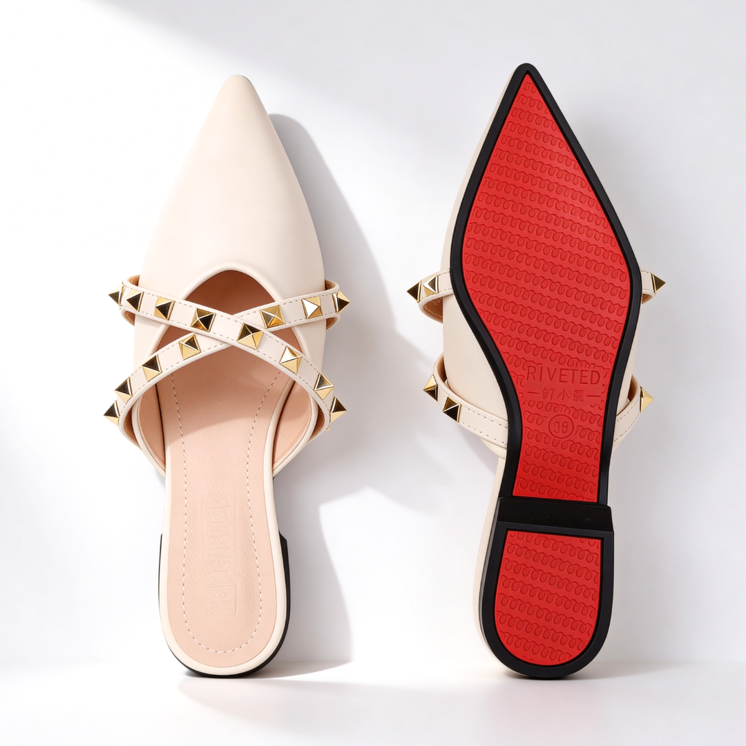 Odessa Crossover Studded Sandals