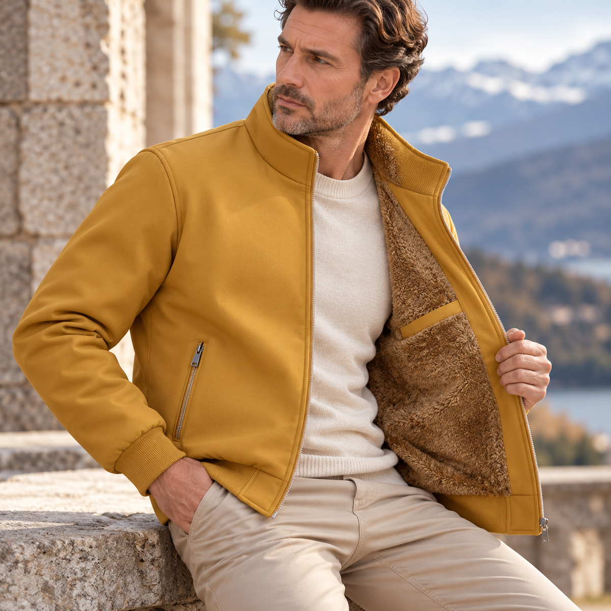Jason Signature Lined Bomber
