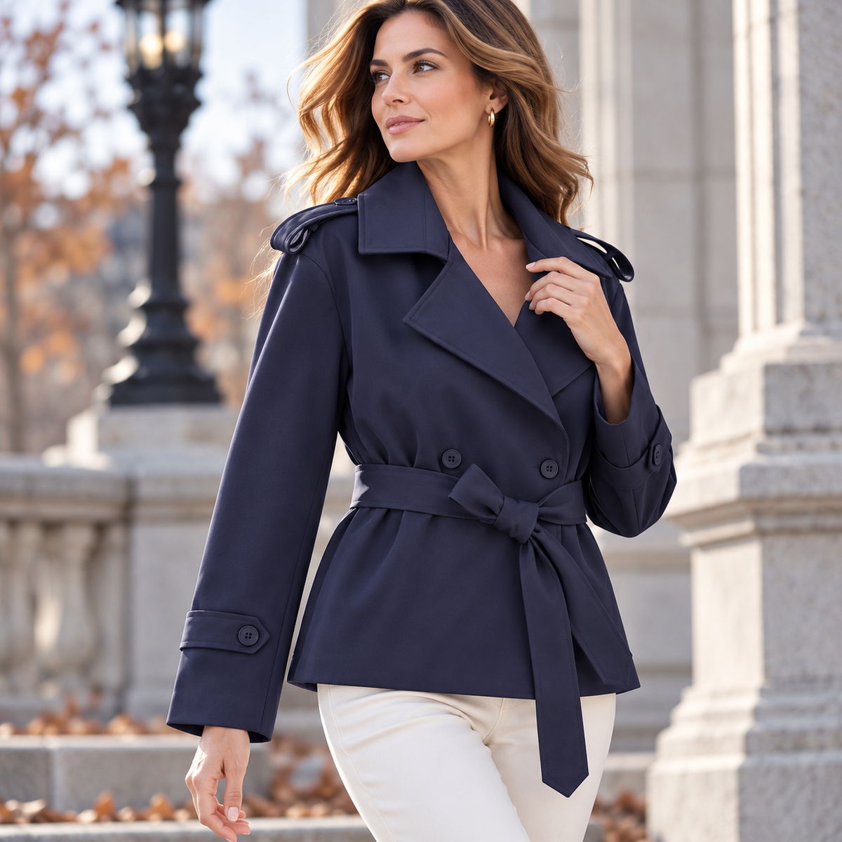 Margaux Belted Trench Jacket