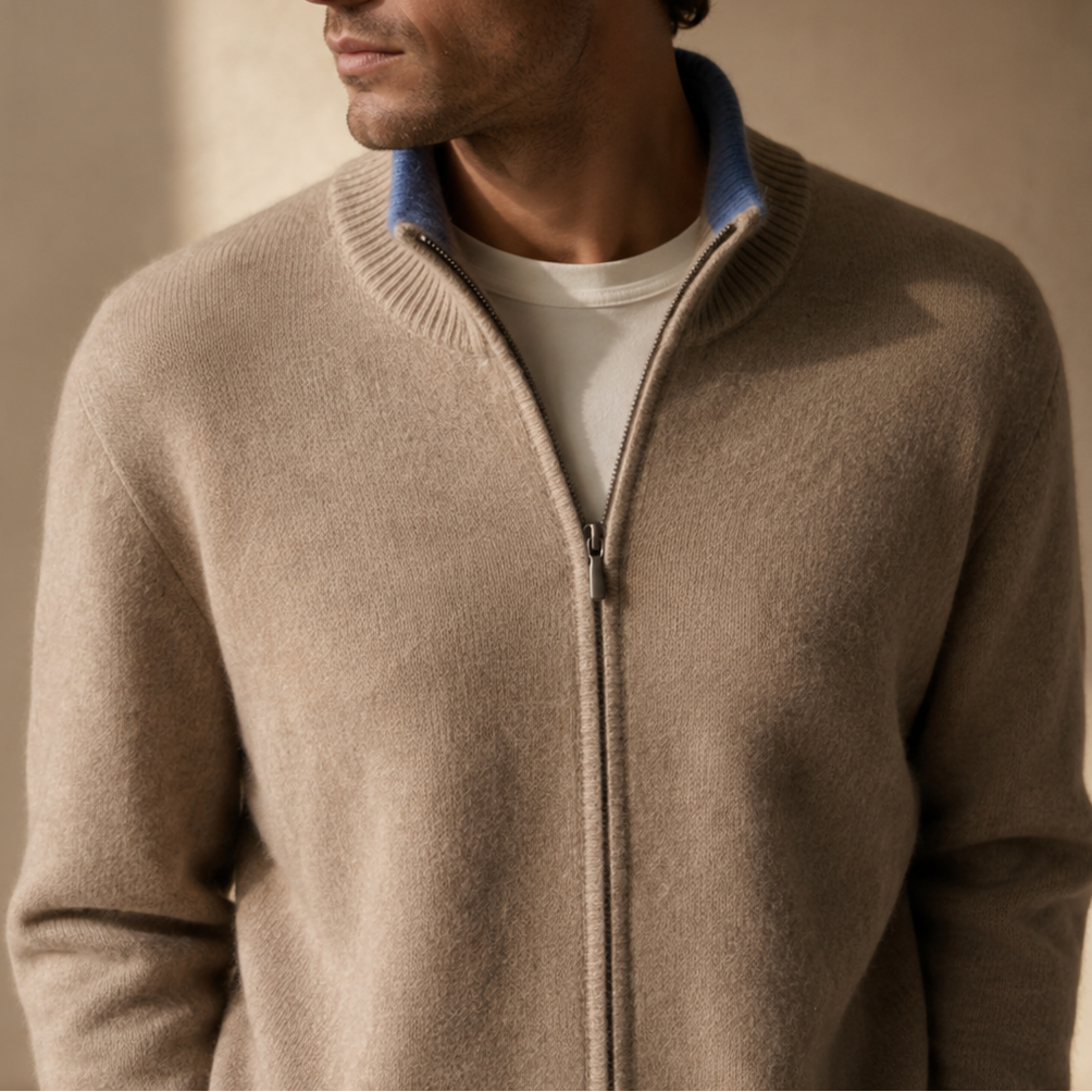 Jasper Brushed Knit Zip