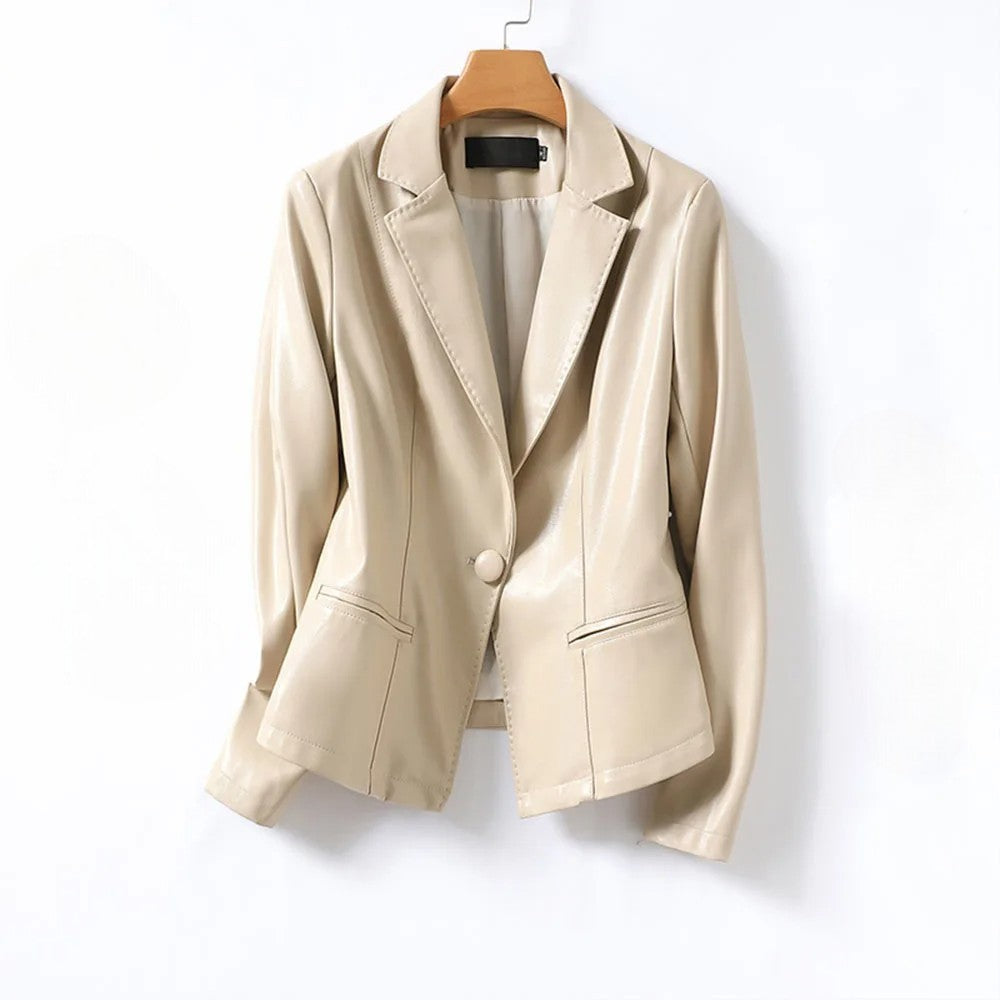 Claremont Lambskin Leather Blazer