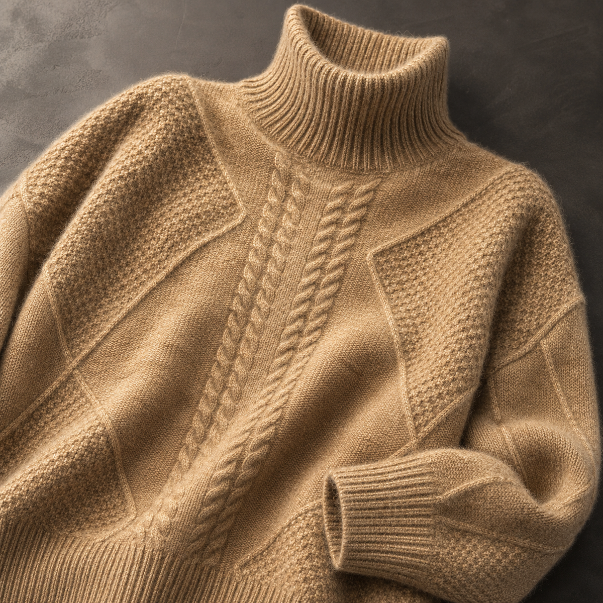 Annelise Mock-Neck Sweater