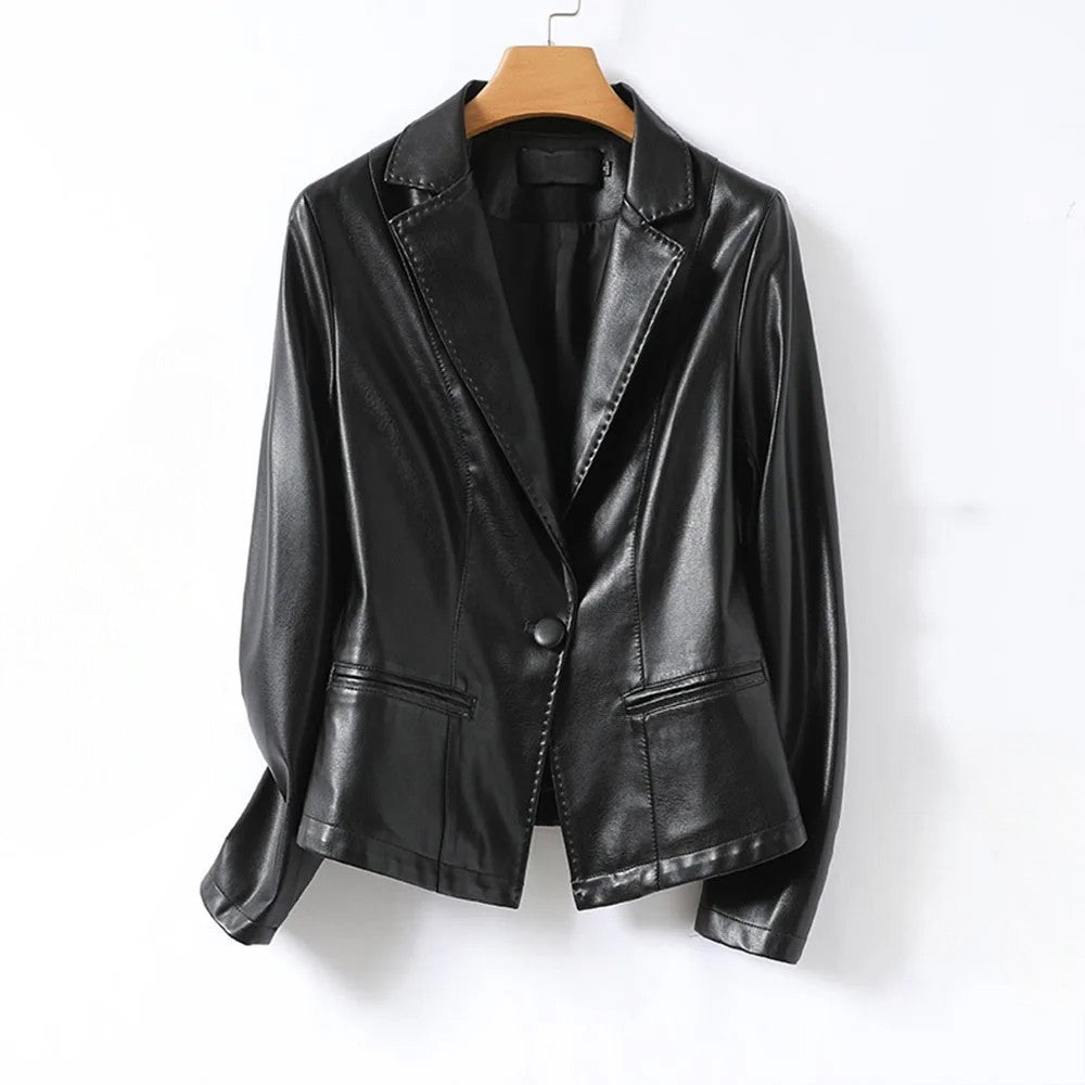 Claremont Lambskin Leather Blazer