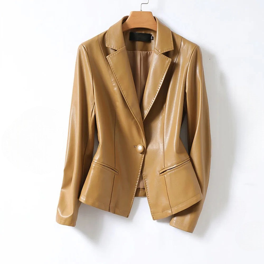 Claremont Lambskin Leather Blazer