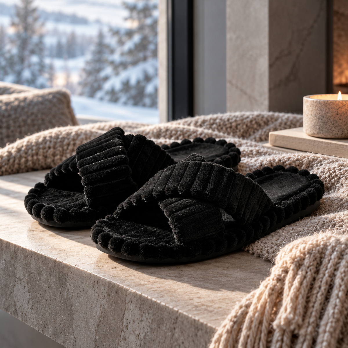 Corra Plush Slippers