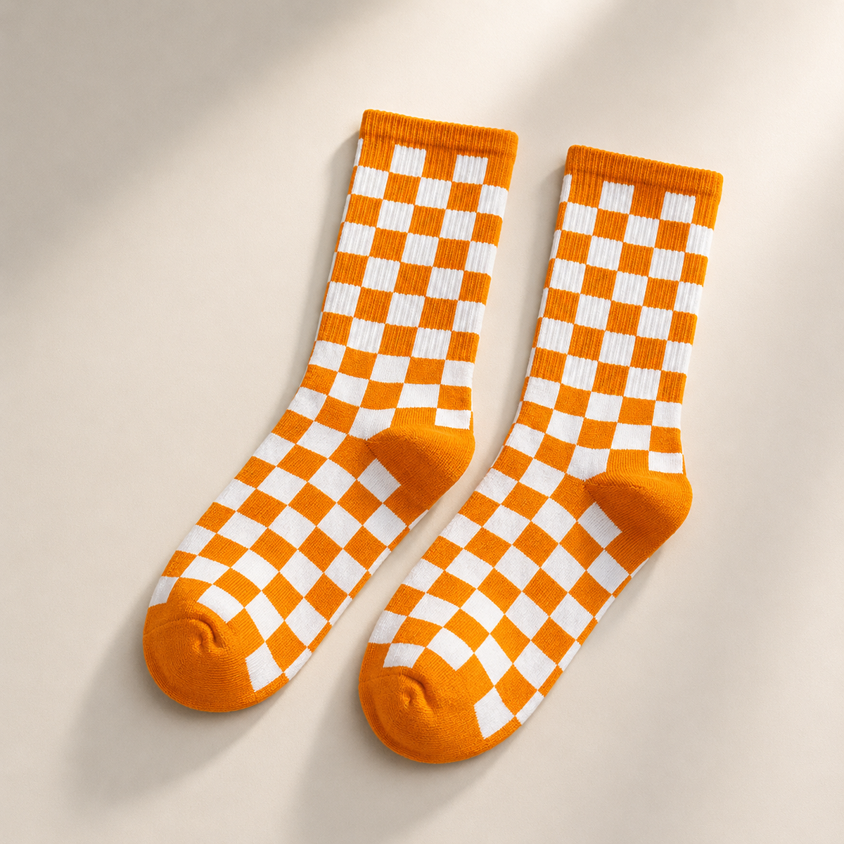 Checkboard Crew Socks